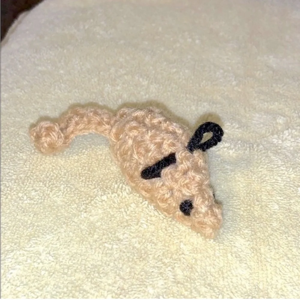 Hand Crafted Catnip Mice Cat Toys Five Crochet Interactive Play